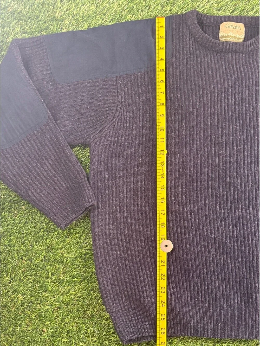 Vintage Cabela's Outfitter Series Navy Wool Sweater XL men's